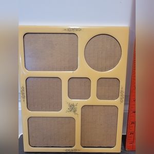 Vintage 1970s/80s Family Photo Picture Frame 10.5"x8" Slot French CountryPhotos